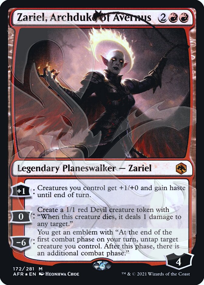 Zariel, Archduke of Avernus (Ampersand Promo) [Dungeons & Dragons: Adventures in the Forgotten Realms Promos] - Evolution TCG