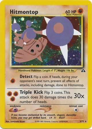 Hitmontop (3/75) [Neo Discovery Unlimited] - Evolution TCG