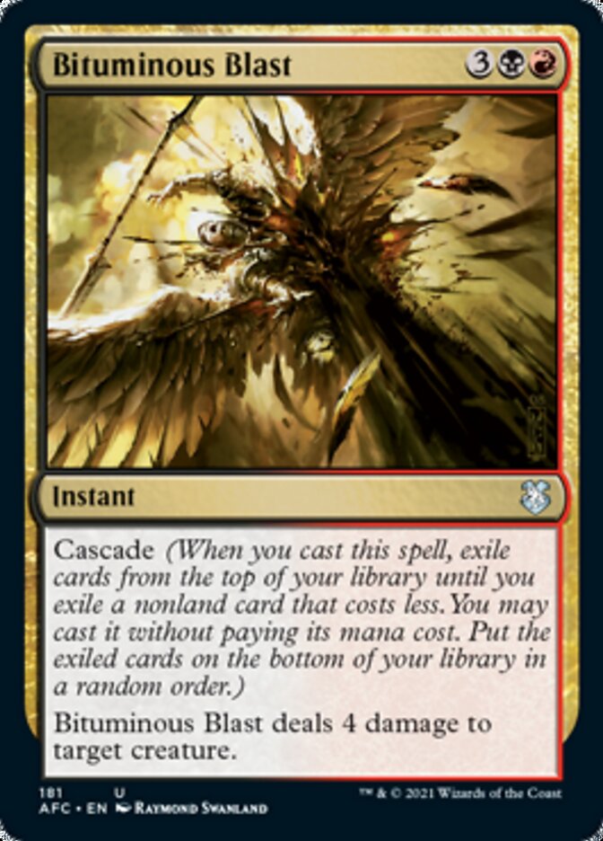 Bituminous Blast [Dungeons & Dragons: Adventures in the Forgotten Realms Commander] - Evolution TCG