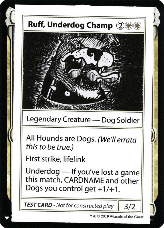 Ruff, Underdog Champ [Mystery Booster Playtest Cards] - Evolution TCG