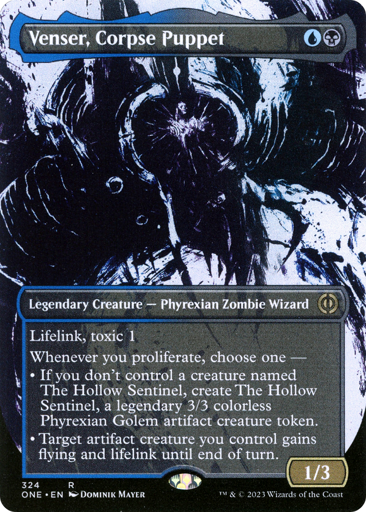 Venser, Corpse Puppet (Borderless Ichor) [Phyrexia: All Will Be One] - Evolution TCG