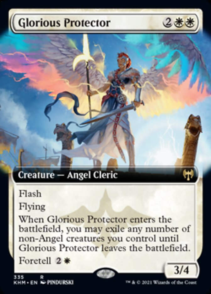 Glorious Protector (Extended Art) [Kaldheim] - Evolution TCG