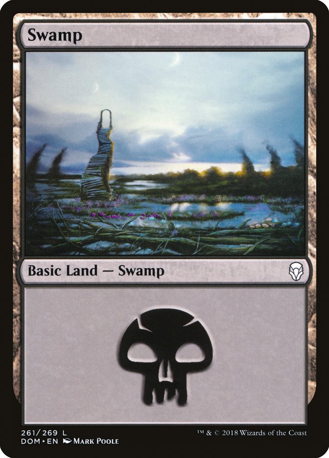 Swamp (261) [Dominaria] - Evolution TCG