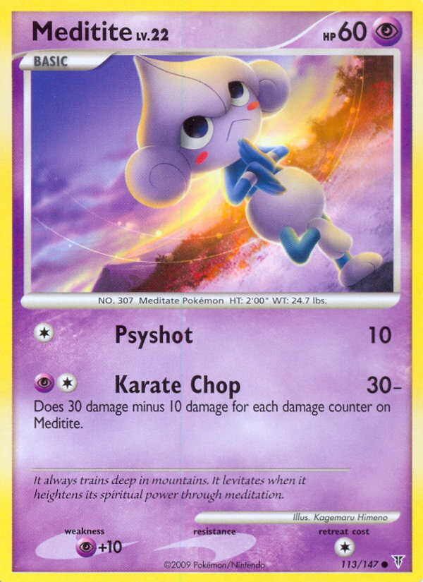 Meditite (113/147) [Platinum: Supreme Victors] - Evolution TCG