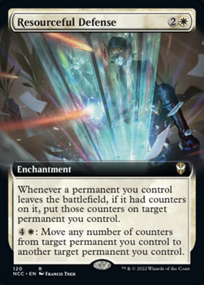 Resourceful Defense (Extended Art) [Streets of New Capenna Commander] - Evolution TCG