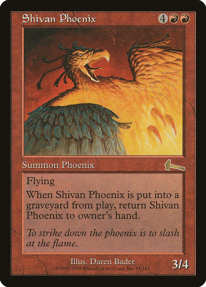 Shivan Phoenix [Urza's Legacy] - Evolution TCG