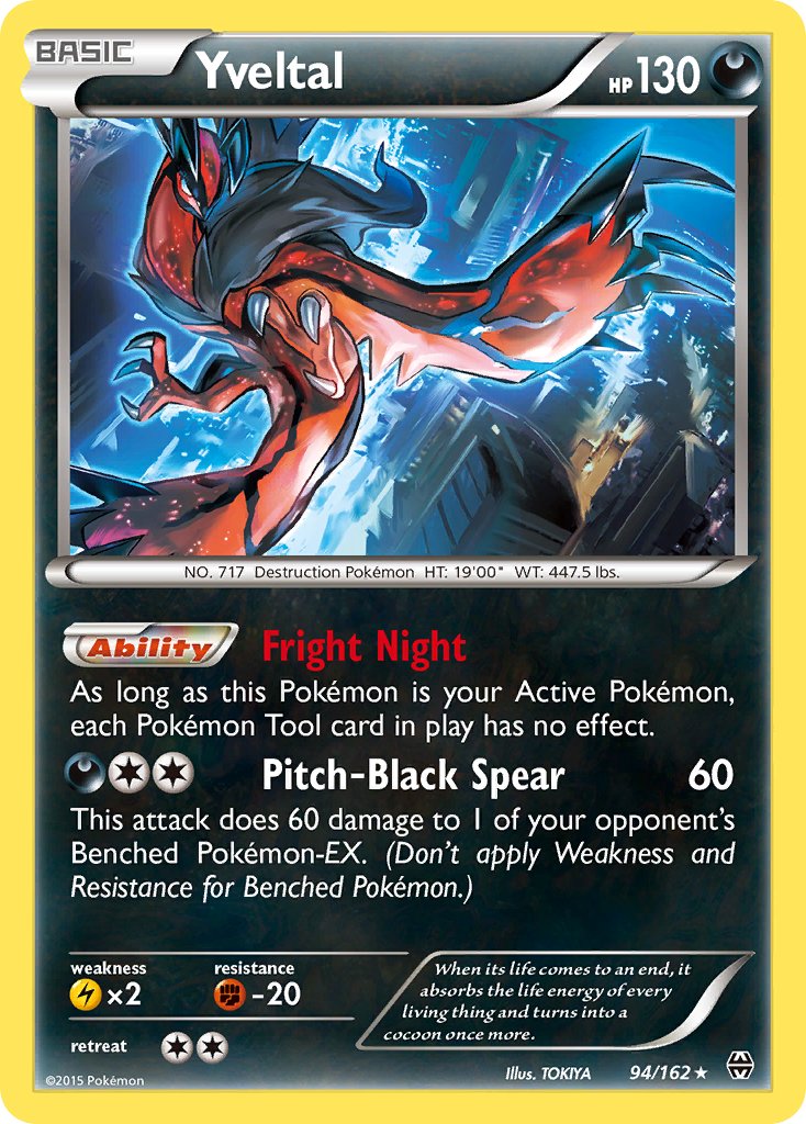 Yveltal (94/162) (Cosmos Holo) (Blister Exclusive) [XY: BREAKthrough] - Evolution TCG