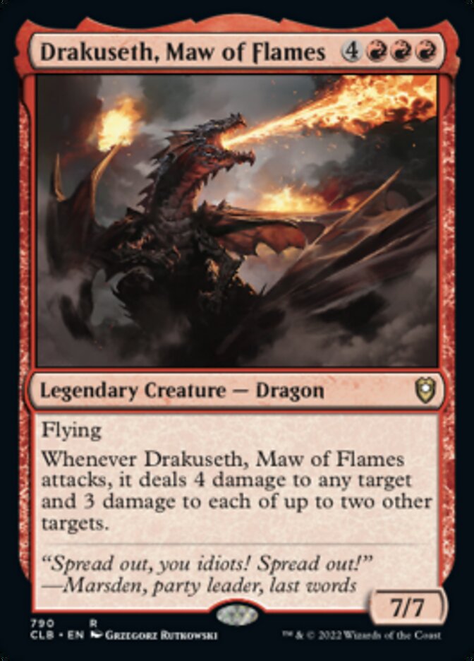 Drakuseth, Maw of Flames [Commander Legends: Battle for Baldur's Gate] - Evolution TCG