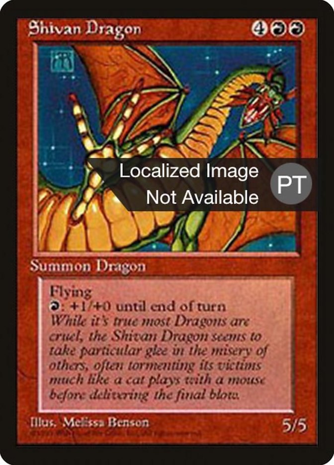 Shivan Dragon [Fourth Edition (Foreign Black Border)] - Evolution TCG
