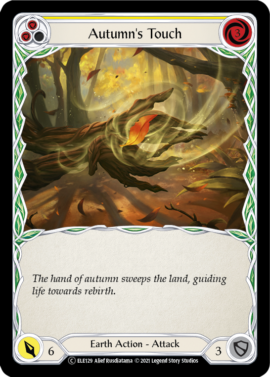 Autumn's Touch (Yellow) [U-ELE129] (Tales of Aria Unlimited)  Unlimited Normal - Evolution TCG
