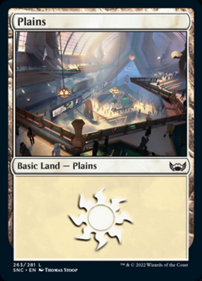 Plains (263) [Streets of New Capenna] - Evolution TCG