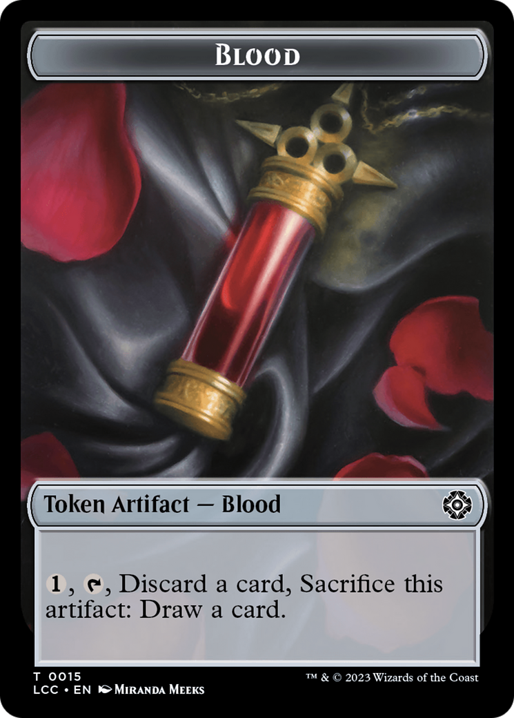 Blood // Vampire (0004) Double-Sided Token [The Lost Caverns of Ixalan Commander Tokens] - Evolution TCG