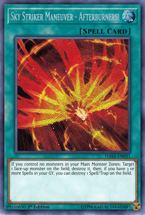 Sky Striker Maneuver - Afterburners! [DASA-EN031] Secret Rare - Evolution TCG