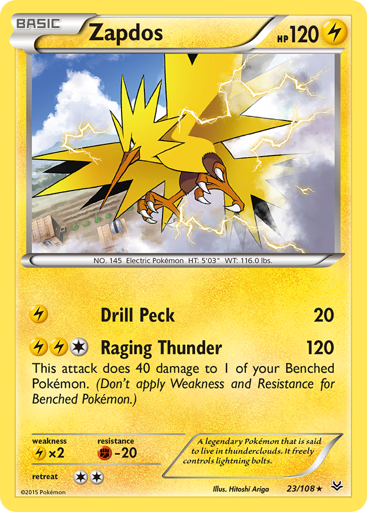 Zapdos (23/108) [XY: Roaring Skies] - Evolution TCG