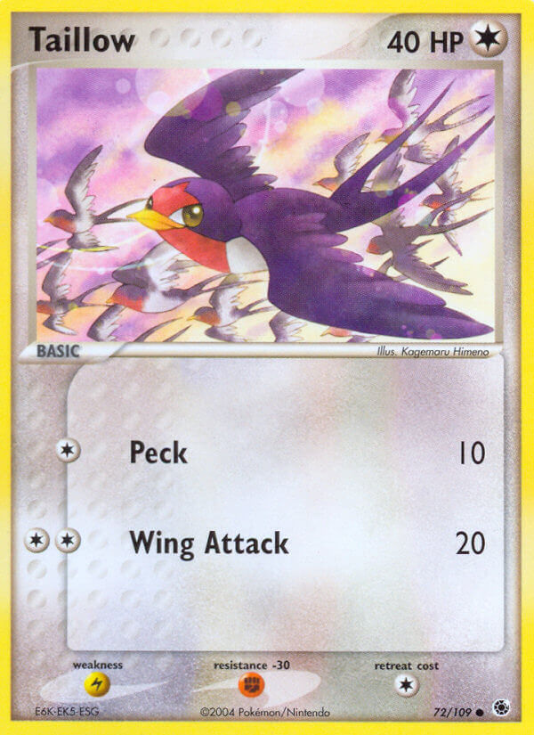 Taillow (72/109) [EX: Battle Stadium] - Evolution TCG