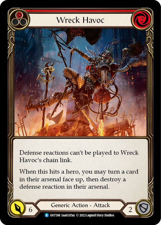 Wreck Havoc (Red) [OUT198] (Outsiders) - Evolution TCG