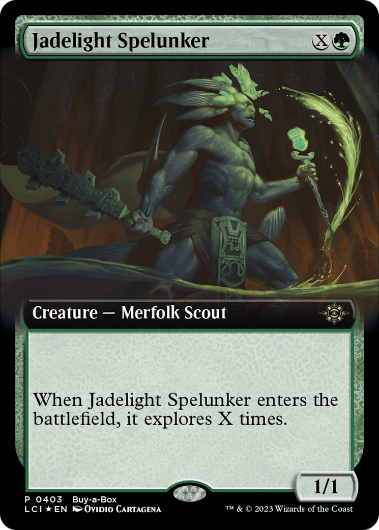 Jadelight Spelunker (Extended Art) (Buy-A-Box) [The Lost Caverns of Ixalan Promos] - Evolution TCG