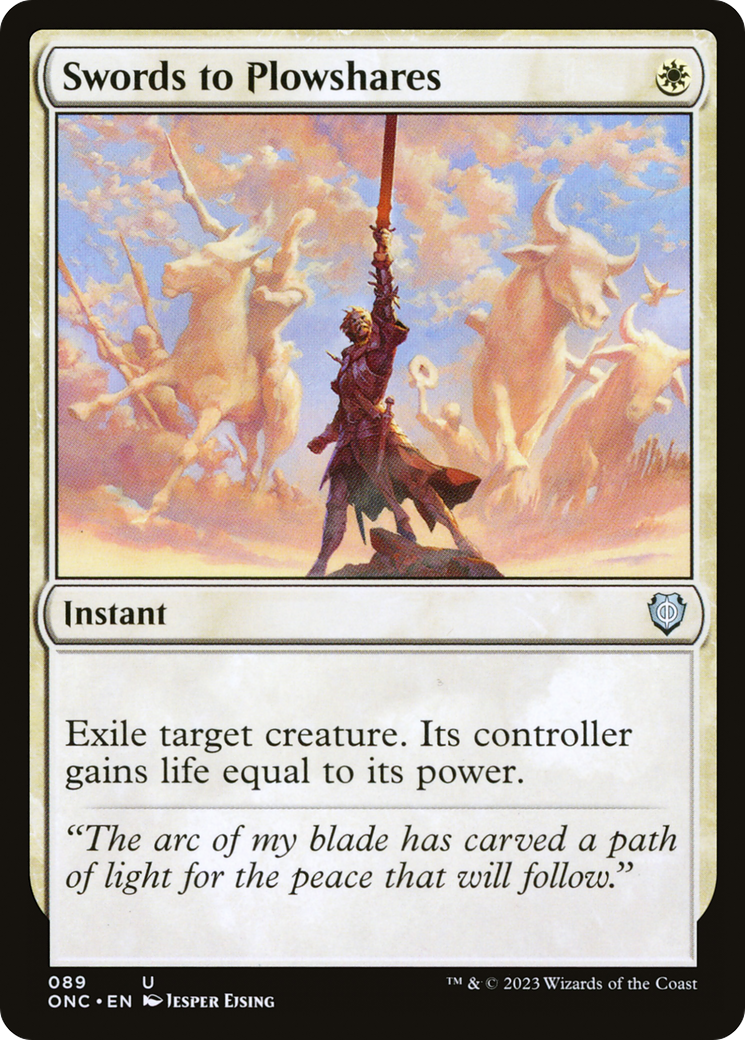 Swords to Plowshares [Phyrexia: All Will Be One Commander] - Evolution TCG