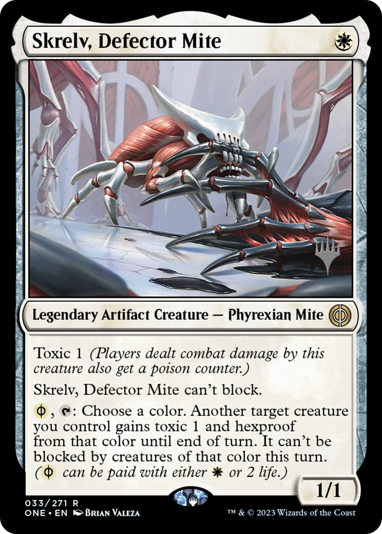 Skrelv, Defector Mite (Promo Pack) [Phyrexia: All Will Be One Promos] - Evolution TCG