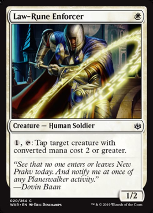 Law-Rune Enforcer [War of the Spark] - Evolution TCG