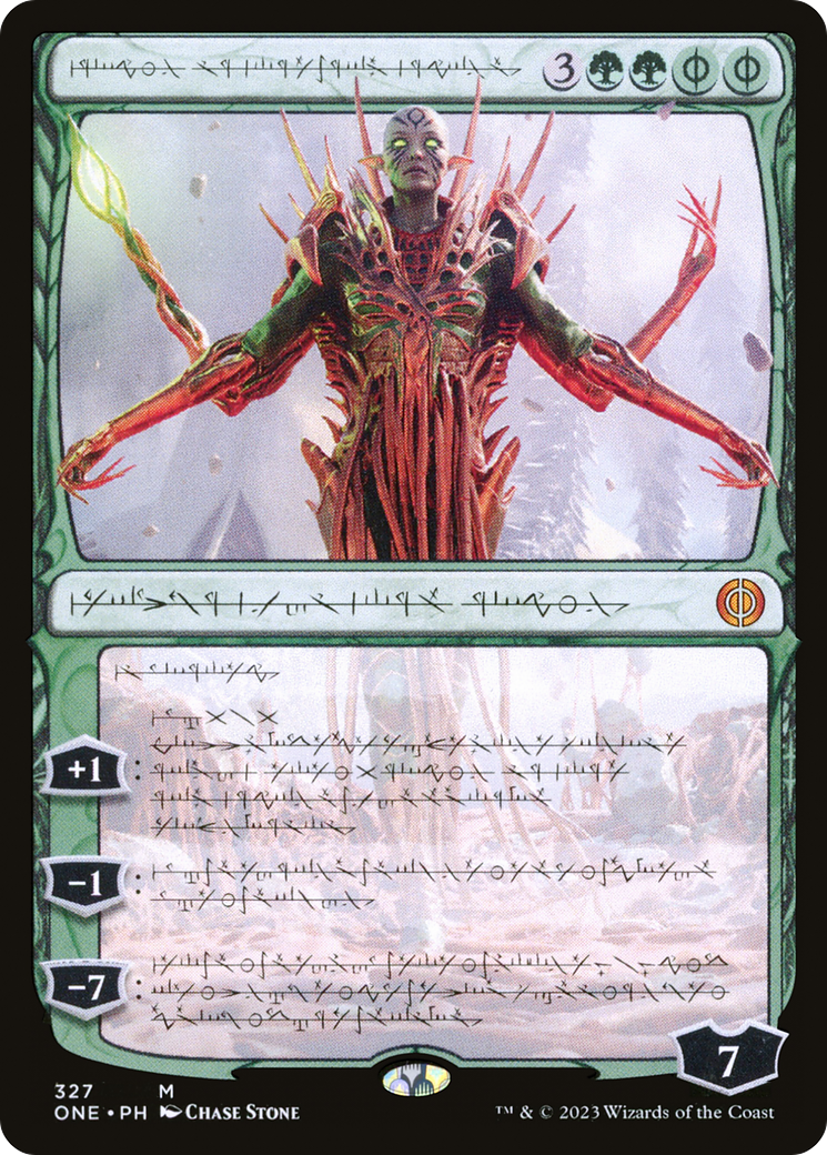Nissa, Ascended Animist (Phyrexian) [Phyrexia: All Will Be One] - Evolution TCG