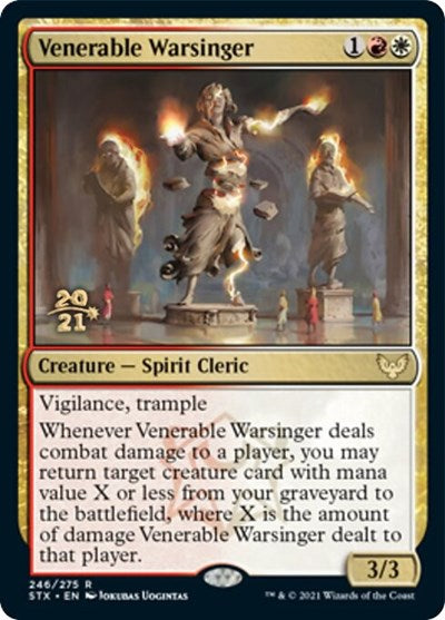 Venerable Warsinger [Strixhaven: School of Mages Prerelease Promos] - Evolution TCG