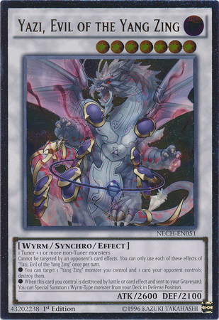 Yazi, Evil of the Yang Zing [NECH-EN051] Ultimate Rare - Evolution TCG