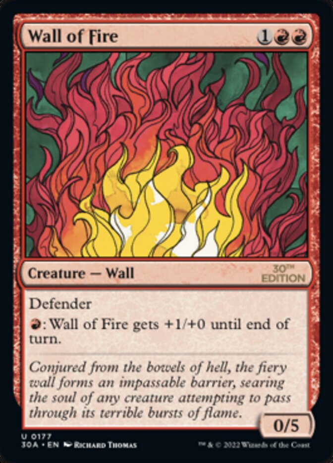 Wall of Fire [30th Anniversary Edition] - Evolution TCG