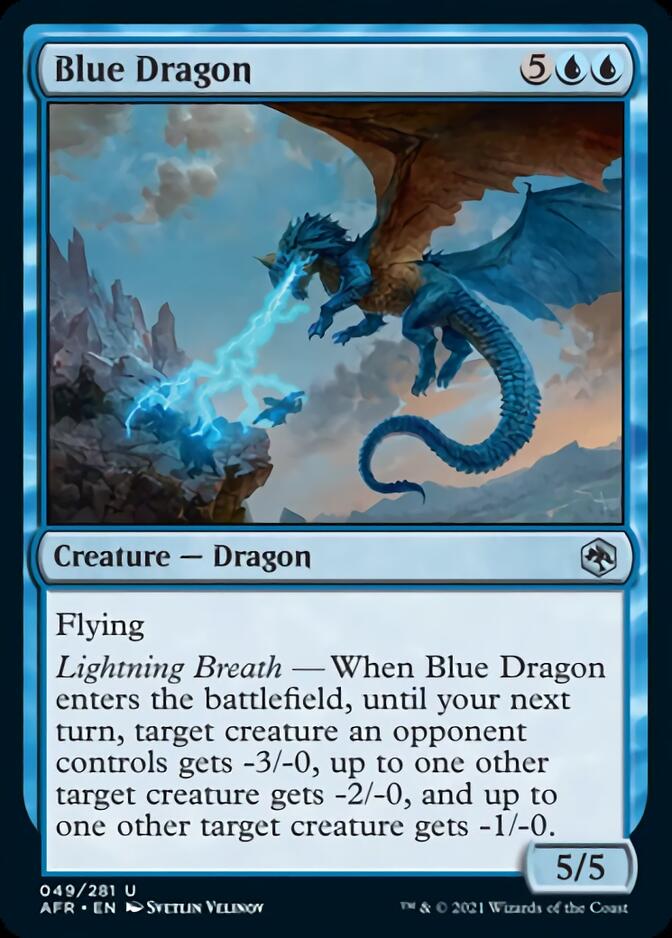 Blue Dragon [Dungeons & Dragons: Adventures in the Forgotten Realms] - Evolution TCG
