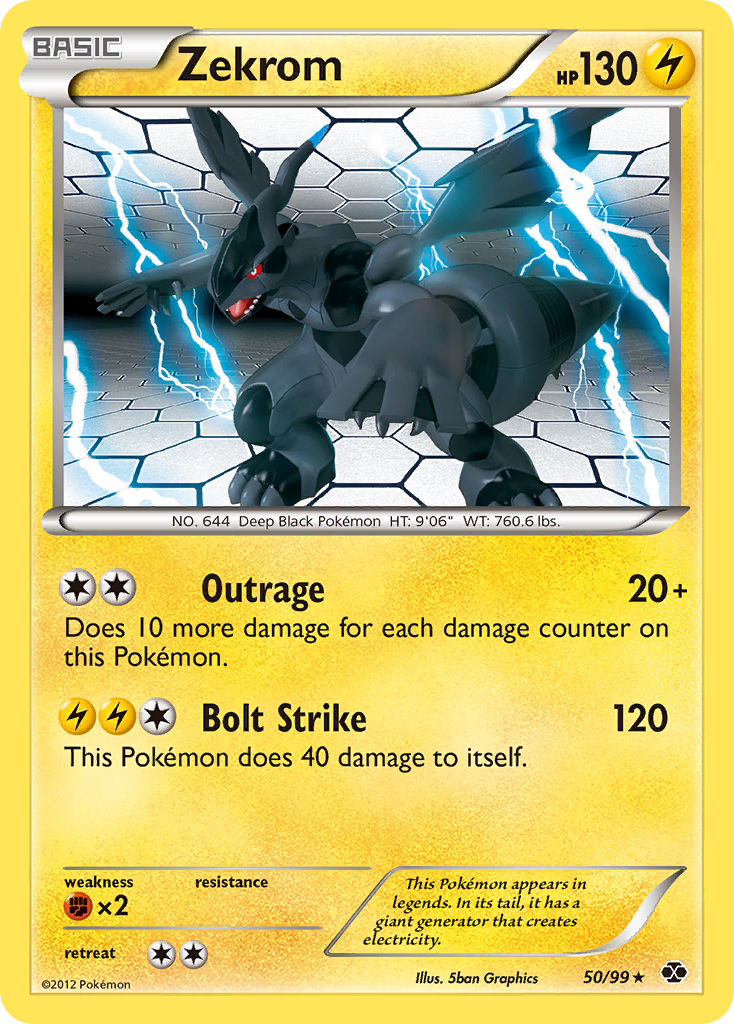 Zekrom (50/99) [Black & White: Next Destinies] - Evolution TCG