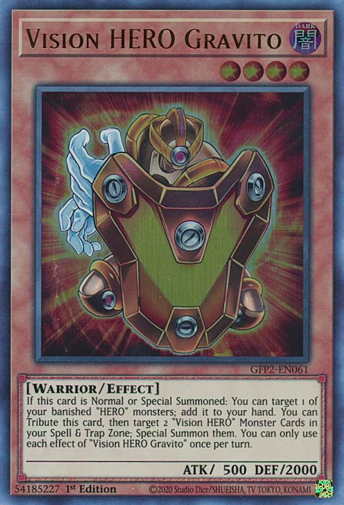 Vision HERO Gravito [GFP2-EN061] Ultra Rare - Evolution TCG