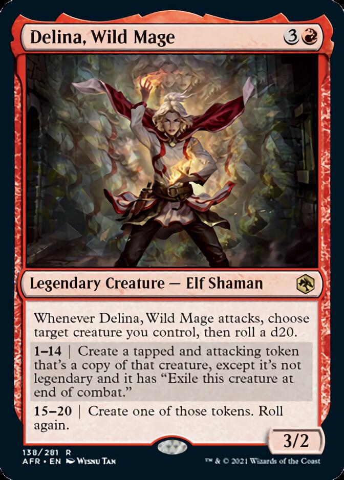 Delina, Wild Mage [Dungeons & Dragons: Adventures in the Forgotten Realms] - Evolution TCG