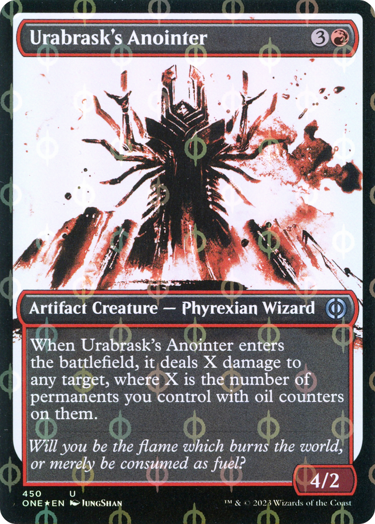 Urabrask's Anointer (Showcase Ichor Step-and-Compleat Foil) [Phyrexia: All Will Be One] - Evolution TCG