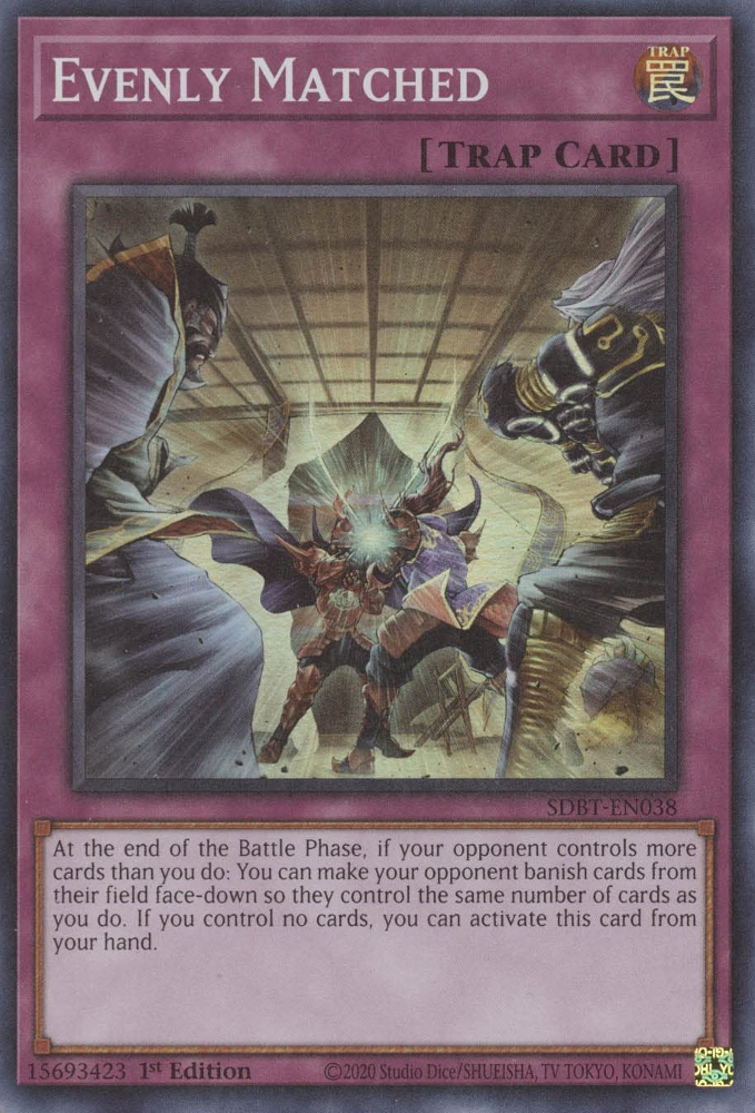 Evenly Matched [SDBT-EN038] Super Rare - Evolution TCG