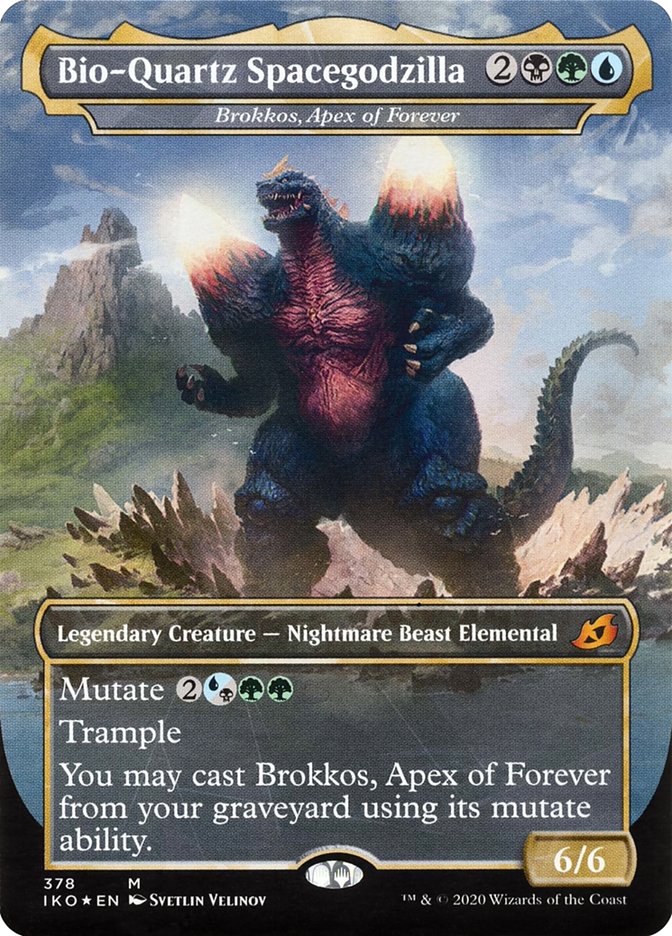 Brokkos, Apex of Forever - Bio-Quartz Spacegodzilla (Godzilla Series) [Ikoria: Lair of Behemoths] - Evolution TCG