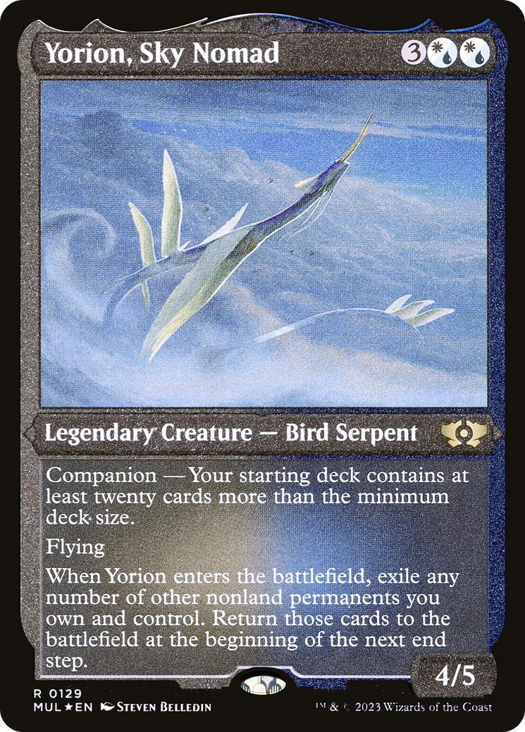 Yorion, Sky Nomad (Foil Etched) [Multiverse Legends] - Evolution TCG