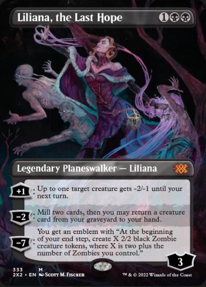 Liliana, the Last Hope (Borderless) [Double Masters 2022] - Evolution TCG