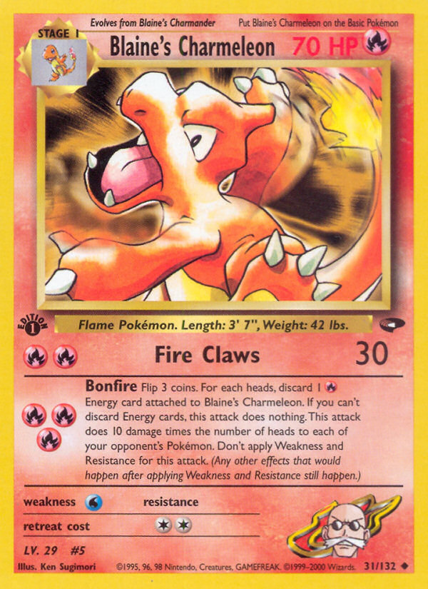 Blaine's Charmeleon (31/132) [Gym Challenge 1st Edition] - Evolution TCG
