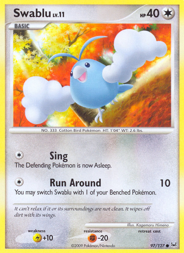 Swablu (97/127) [Platinum: Base Set] - Evolution TCG