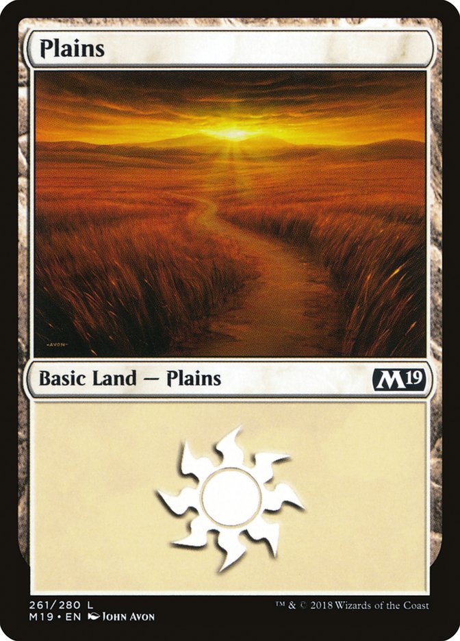 Plains (261) [Core Set 2019] - Evolution TCG
