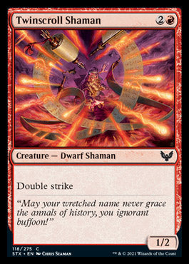 Twinscroll Shaman [Strixhaven: School of Mages] - Evolution TCG