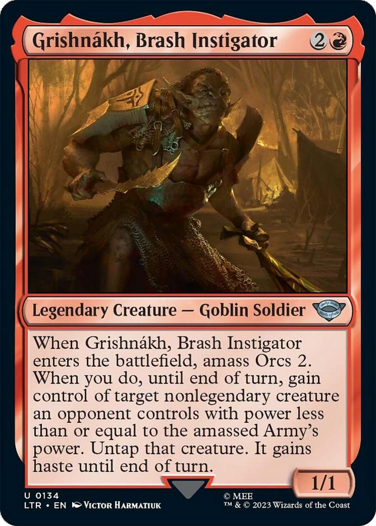 Grishnakh, Brash Instigator [The Lord of the Rings: Tales of Middle-Earth] - Evolution TCG