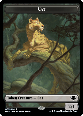 Elephant // Cat (003) Double-Sided Token [Dominaria Remastered Tokens] - Evolution TCG