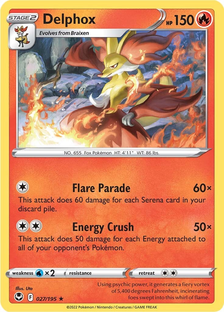 Delphox (027/195) [Sword & Shield: Silver Tempest] - Evolution TCG