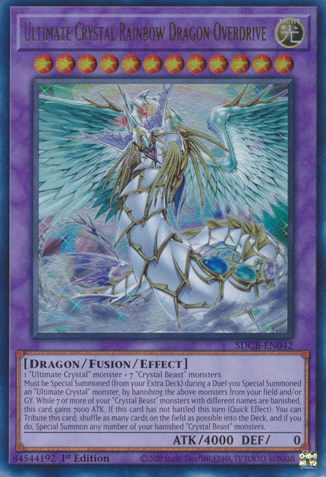 Ultimate Crystal Rainbow Dragon Overdrive [SDCB-EN042] Ultra Rare - Evolution TCG