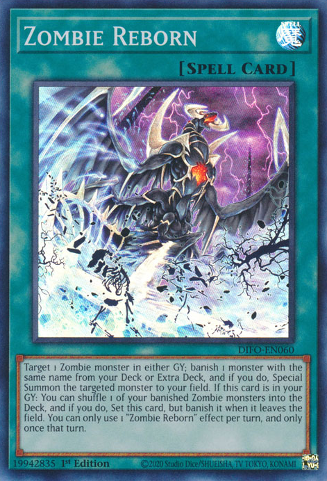 Zombie Reborn [DIFO-EN060] Super Rare - Evolution TCG