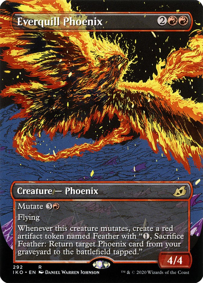 Everquill Phoenix (Showcase) [Ikoria: Lair of Behemoths] - Evolution TCG