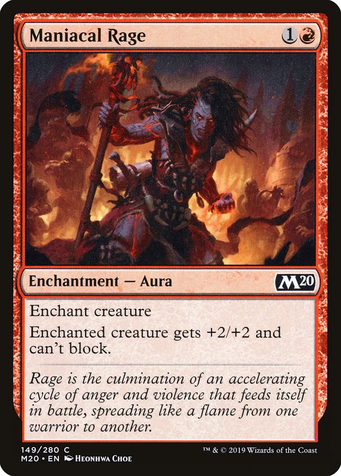 Maniacal Rage [Core Set 2020] - Evolution TCG