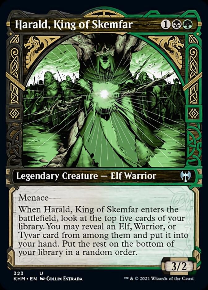 Harald, King of Skemfar (Showcase) [Kaldheim] - Evolution TCG