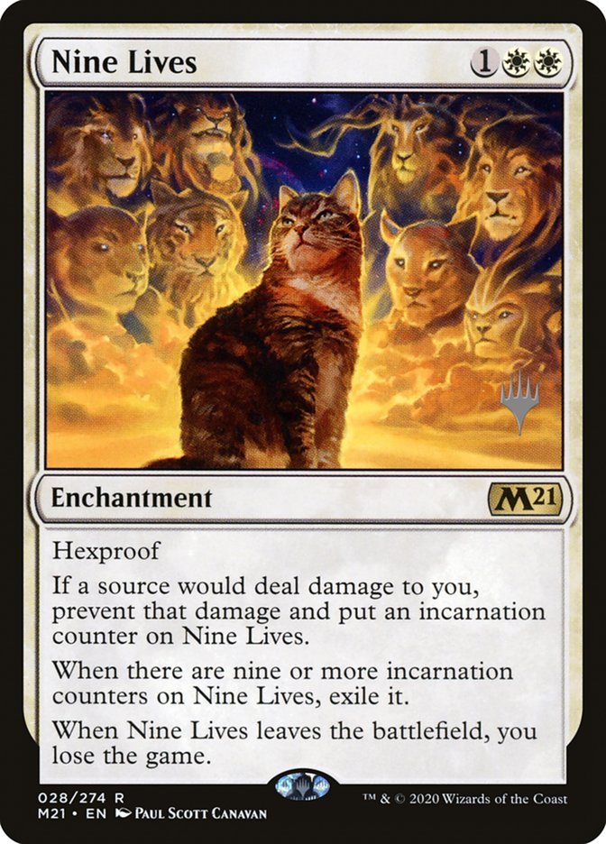 Nine Lives (Promo Pack) [Core Set 2021 Promos] - Evolution TCG